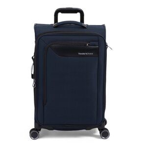 TRAVELERS CHOICE Navy 22in Caymen Carry-on Spinner With Built-in Garment Bag